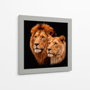 Pareja de leones II - Caperh | Cuadro decorativo de Canvas Lab