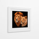 Pareja de leones II - Caperh | Cuadro decorativo de Canvas Lab
