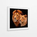Pareja de leones II - Caperh | Cuadro decorativo de Canvas Lab