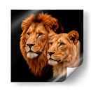 Pareja de leones II - Caperh | Cuadro decorativo de Canvas Lab