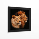 Pareja de leones - Caperh | Cuadro decorativo de Canvas Lab