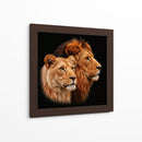 Pareja de leones - Caperh | Cuadro decorativo de Canvas Lab