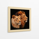 Pareja de leones - Caperh | Cuadro decorativo de Canvas Lab