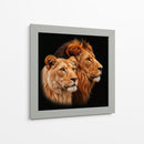 Pareja de leones - Caperh | Cuadro decorativo de Canvas Lab