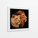 Pareja de leones - Caperh | Cuadro decorativo de Canvas Lab