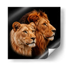 Pareja de leones - Caperh | Cuadro decorativo de Canvas Lab