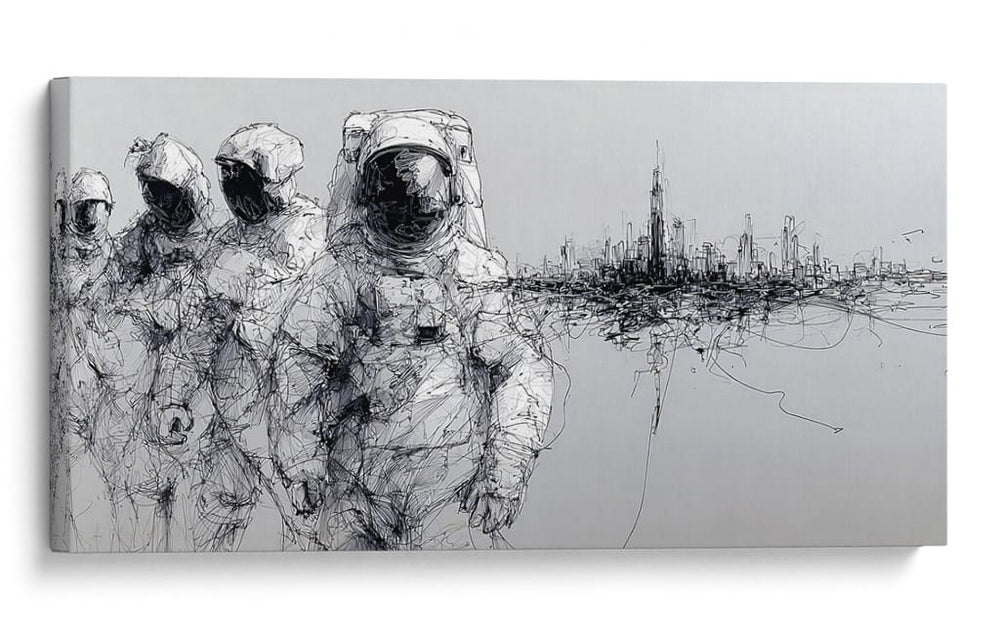Soñadores del universo - DIEGO D L | Cuadro decorativo de Canvas Lab