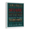 Reglas De La Familia De Especias I - Grace Popp | Cuadro decorativo de Canvas Lab