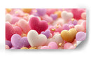 Corazones pastel - DIEGO D L | Cuadro decorativo de Canvas Lab