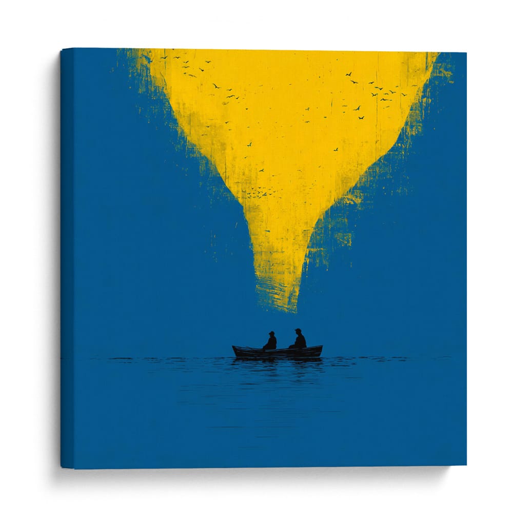 Ultimas luces sobre el agua - DIEGO D L | Cuadro decorativo de Canvas Lab
