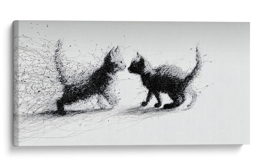 Gatitos  - DIEGO D L | Cuadro decorativo de Canvas Lab