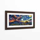 Noche Estrellada de Vincent Van Gogh sobre  El Popocatépetl Puebla. - Coloratura | Cuadro decorativo de Canvas Lab