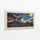 Noche Estrellada de Vincent Van Gogh sobre  El Popocatépetl Puebla. - Coloratura | Cuadro decorativo de Canvas Lab