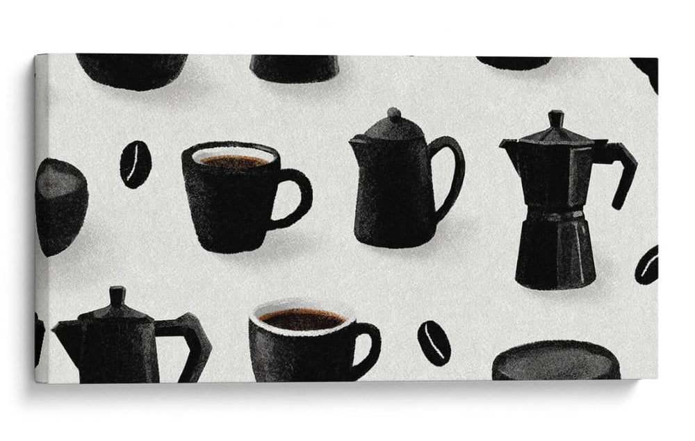 Cafeteras de tinta - DIEGO D L | Cuadro decorativo de Canvas Lab