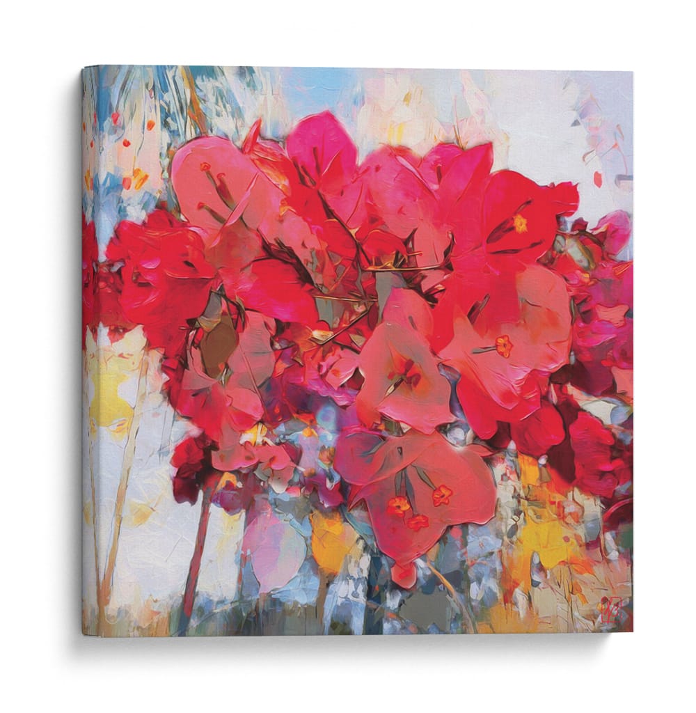 Bougainvillea Roja 01 - Hugo Bello | Cuadro decorativo de Canvas Lab