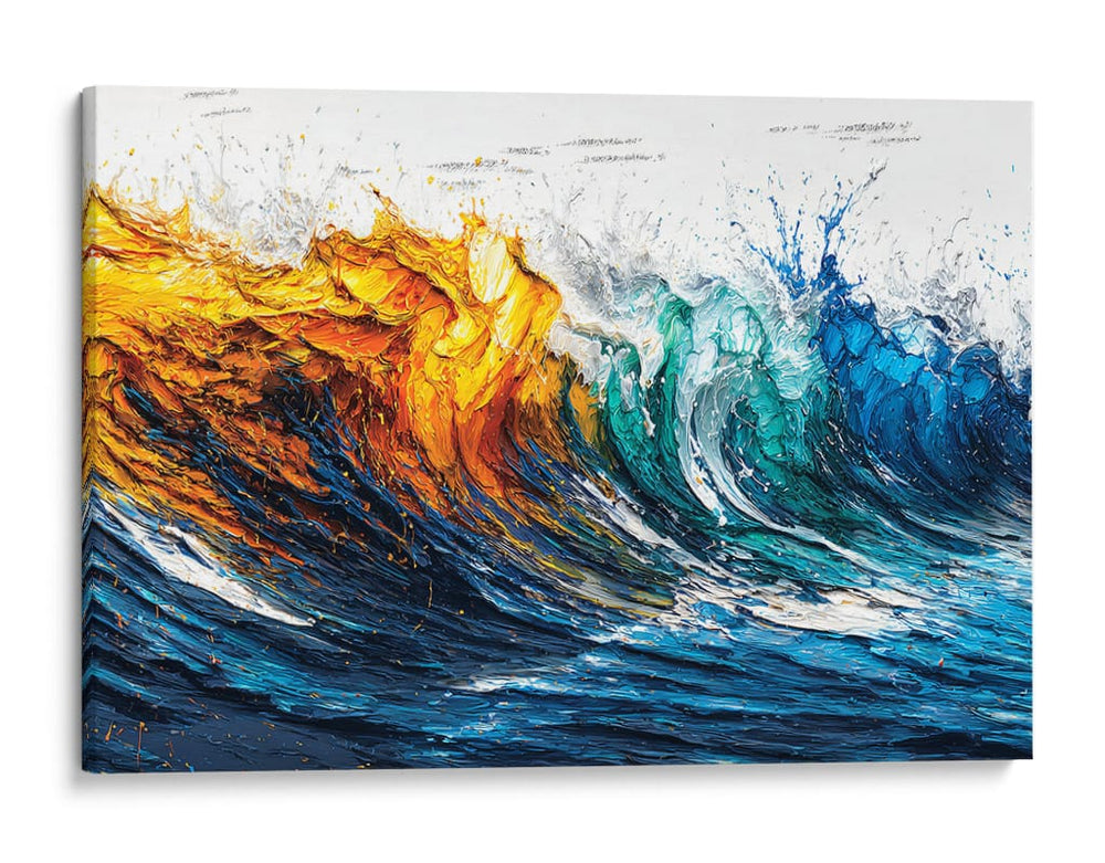 Olas de colores - DIEGO D L | Cuadro decorativo de Canvas Lab