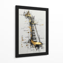 Piano de oro - DIEGO D L | Cuadro decorativo de Canvas Lab