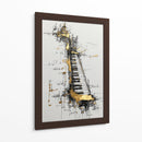 Piano de oro - DIEGO D L | Cuadro decorativo de Canvas Lab
