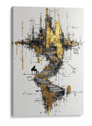 Escaleras de oro - DIEGO D L | Cuadro decorativo de Canvas Lab
