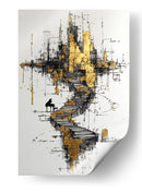 Escaleras de oro - DIEGO D L | Cuadro decorativo de Canvas Lab