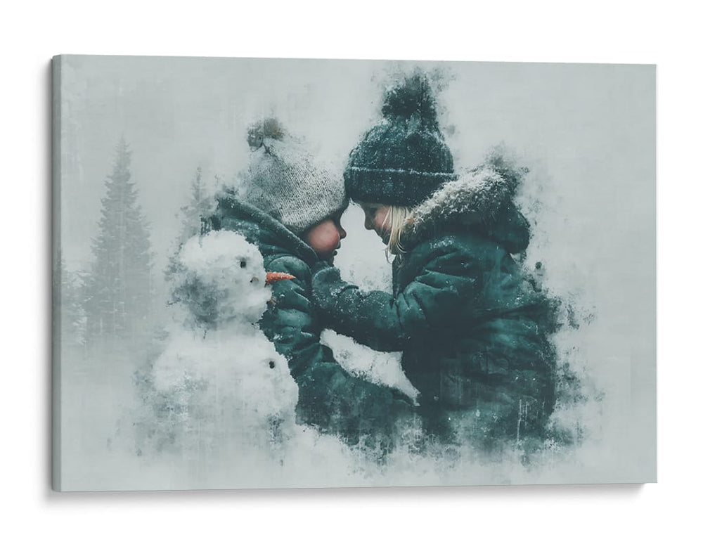 Niños en invierno - DIEGO D L | Cuadro decorativo de Canvas Lab
