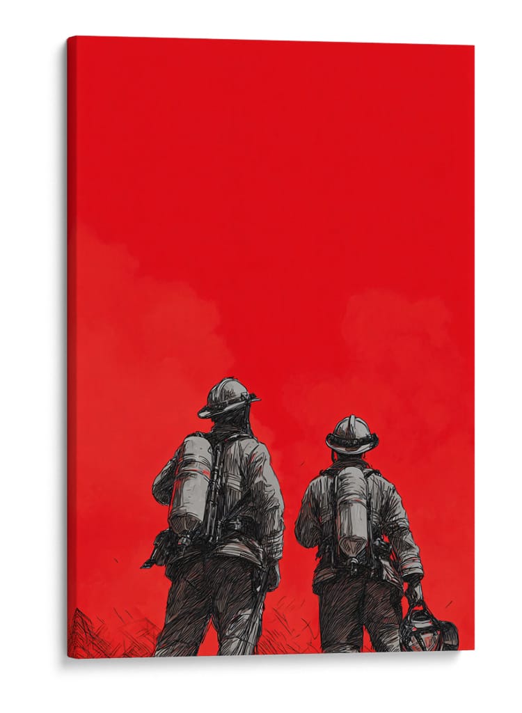Bomberos - DIEGO D L | Cuadro decorativo de Canvas Lab
