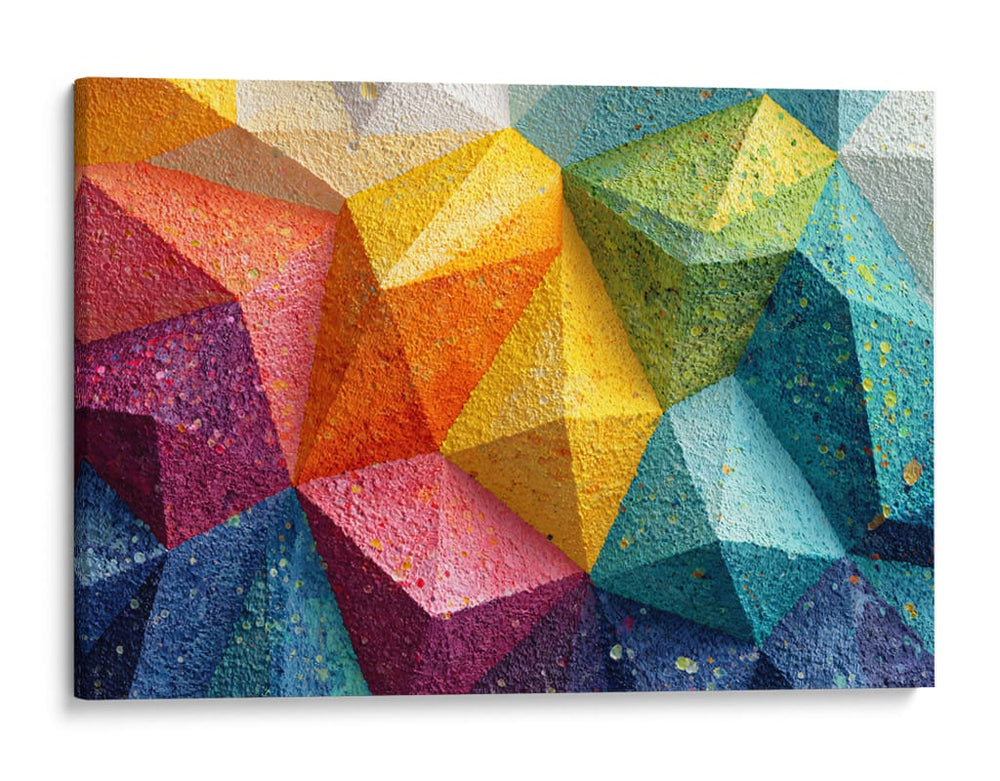 Triángulos coloridos - DIEGO D L | Cuadro decorativo de Canvas Lab