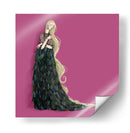 Plumas Negras - Púrpura Imperial | Cuadro decorativo de Canvas Lab