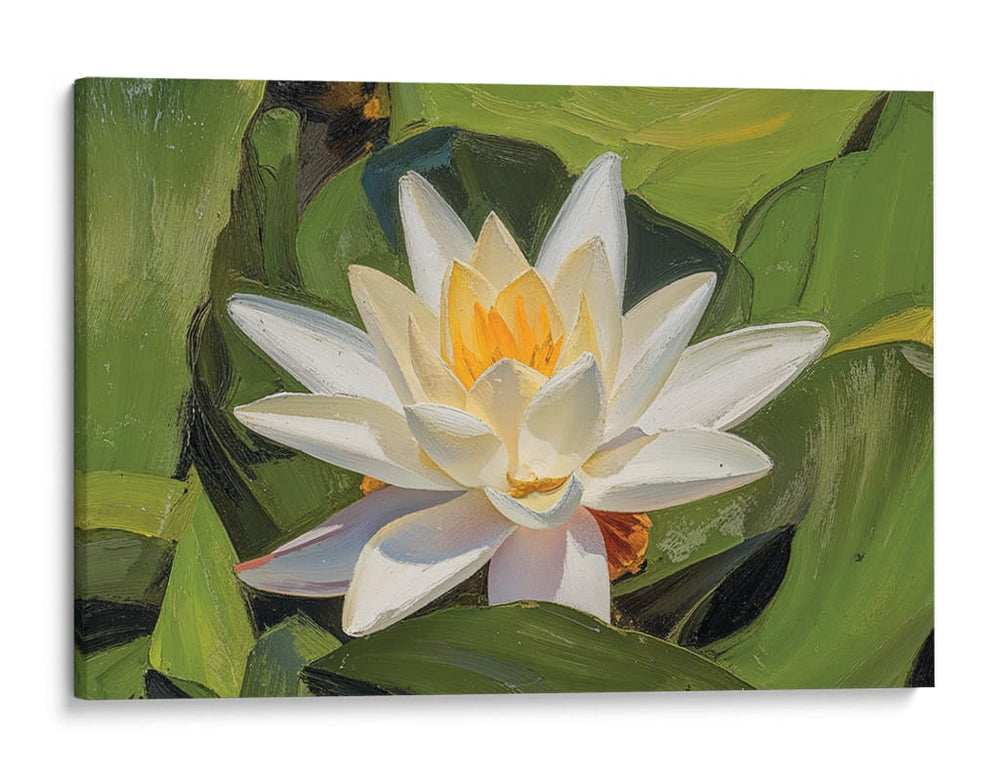 Loto Blanco Silencioso - Carlos Franken | Cuadro decorativo de Canvas Lab