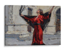 Flamenco en Movimiento Carmesí - Carlos Franken | Cuadro decorativo de Canvas Lab