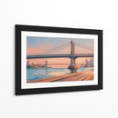 Puente de Manhattan al Atardecer - Carlos Franken | Cuadro decorativo de Canvas Lab