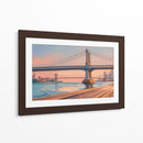 Puente de Manhattan al Atardecer - Carlos Franken | Cuadro decorativo de Canvas Lab