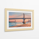 Puente de Manhattan al Atardecer - Carlos Franken | Cuadro decorativo de Canvas Lab