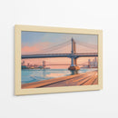 Puente de Manhattan al Atardecer - Carlos Franken | Cuadro decorativo de Canvas Lab