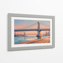 Puente de Manhattan al Atardecer - Carlos Franken | Cuadro decorativo de Canvas Lab