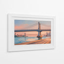 Puente de Manhattan al Atardecer - Carlos Franken | Cuadro decorativo de Canvas Lab