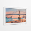 Puente de Manhattan al Atardecer - Carlos Franken | Cuadro decorativo de Canvas Lab
