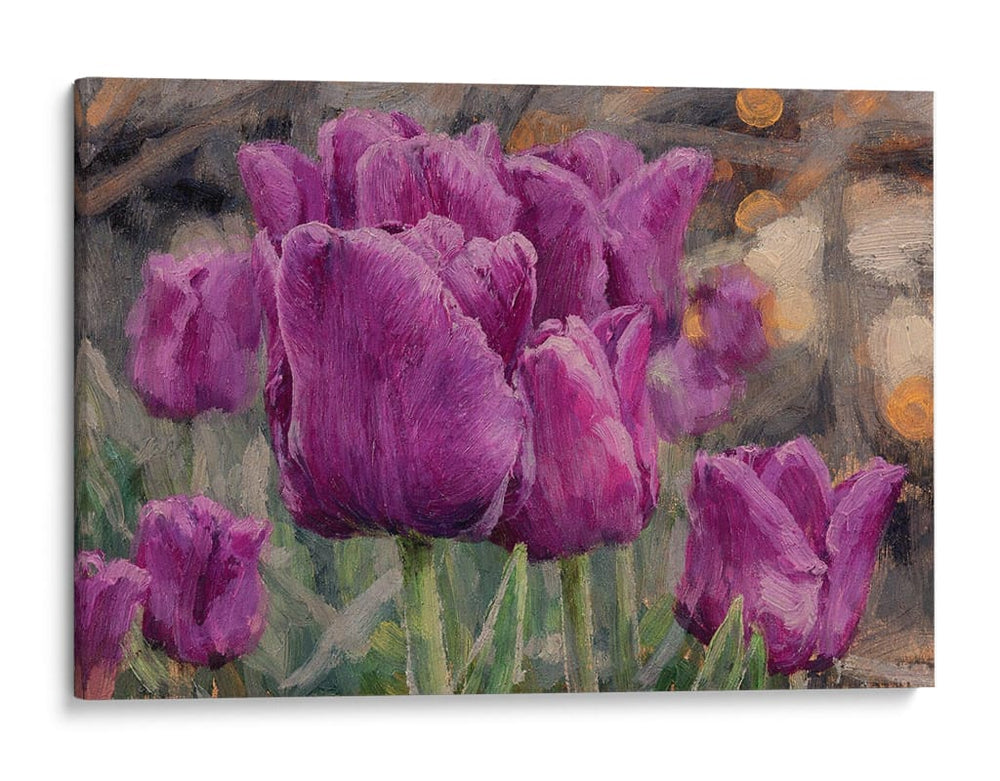 Susurro de Tulipanes Violetas - Carlos Franken | Cuadro decorativo de Canvas Lab