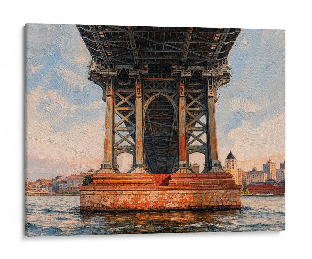 Bajo el Puente de Manhattan - Carlos Franken | Cuadro decorativo de Canvas Lab