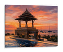 Pabellón al Atardecer en Ko Lanta - Carlos Franken | Cuadro decorativo de Canvas Lab