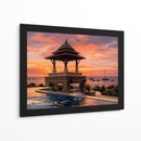 Pabellón al Atardecer en Ko Lanta - Carlos Franken | Cuadro decorativo de Canvas Lab