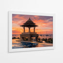 Pabellón al Atardecer en Ko Lanta - Carlos Franken | Cuadro decorativo de Canvas Lab