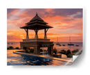 Pabellón al Atardecer en Ko Lanta - Carlos Franken | Cuadro decorativo de Canvas Lab