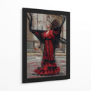 Espíritu Flamenco Carmesí - Carlos Franken | Cuadro decorativo de Canvas Lab