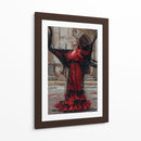 Espíritu Flamenco Carmesí - Carlos Franken | Cuadro decorativo de Canvas Lab