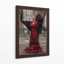 Espíritu Flamenco Carmesí - Carlos Franken | Cuadro decorativo de Canvas Lab