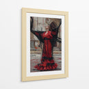Espíritu Flamenco Carmesí - Carlos Franken | Cuadro decorativo de Canvas Lab