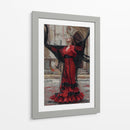 Espíritu Flamenco Carmesí - Carlos Franken | Cuadro decorativo de Canvas Lab