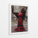 Espíritu Flamenco Carmesí - Carlos Franken | Cuadro decorativo de Canvas Lab