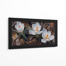 Floración de Crocus Blanco - Carlos Franken | Cuadro decorativo de Canvas Lab
